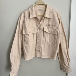 Brixton Beige Women's Crop Jacket